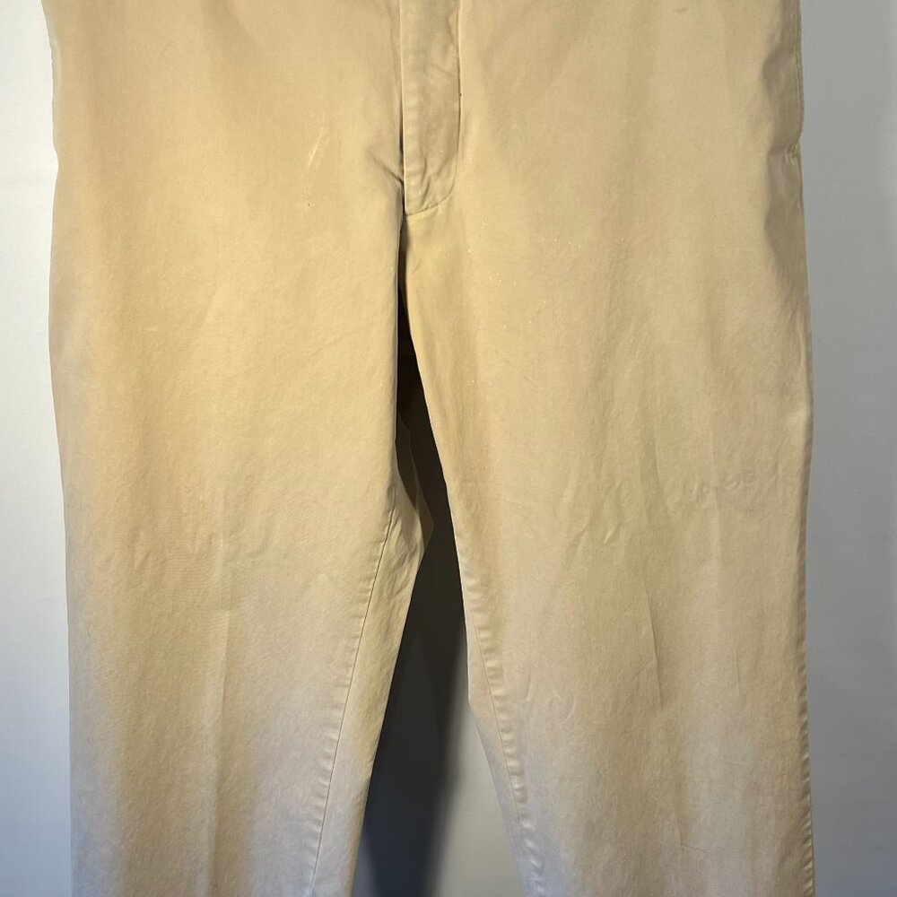 Express Men's Flat Front Khaki Pants